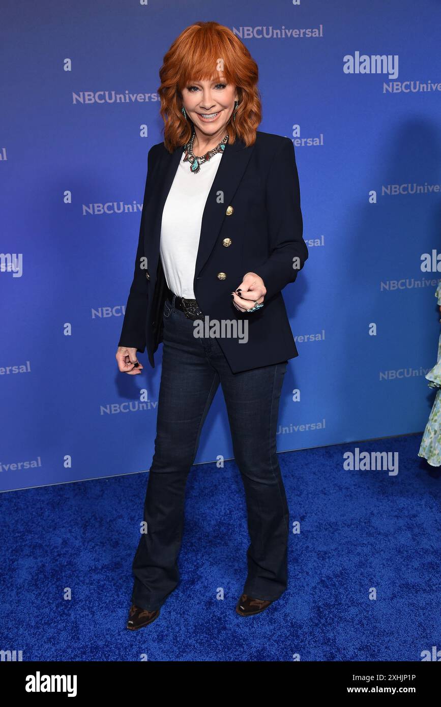 Pasadena, États-Unis. 14 juillet 2024. Reba McEntire arrive à la tournée de presse d'été 2024 de NBCUniversal à l'hôtel Langham Huntington le 14 juillet 2024 à Pasadena, CA. © OConnor/AFF-USA.com crédit : AFF/Alamy Live News Banque D'Images