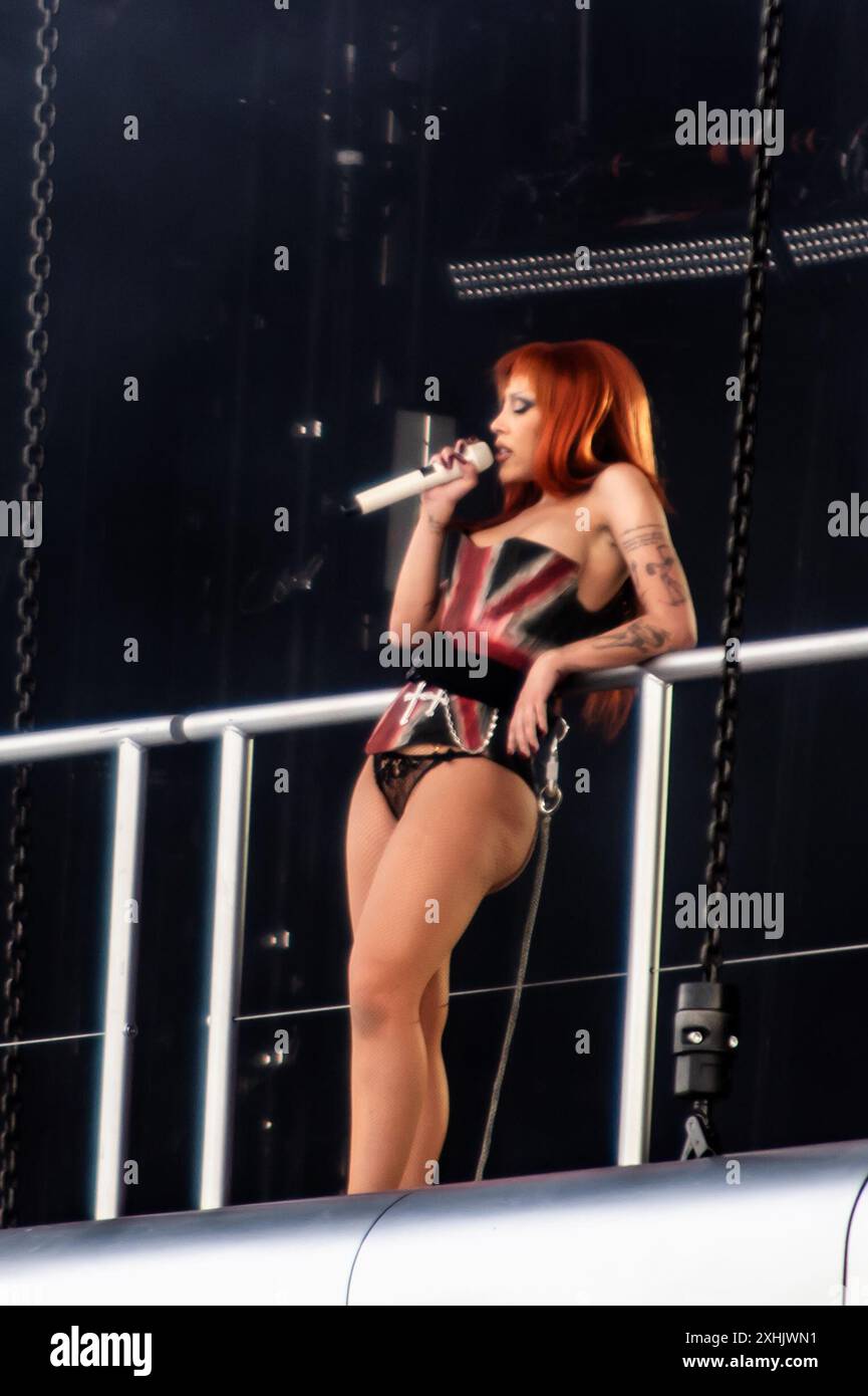 Londres, Royaume-Uni. 14 juillet 2024. Doja Cat est en tête d'affiche de la dernière journée du Wireless Festivall. Cristina Massei/Alamy Live News Banque D'Images