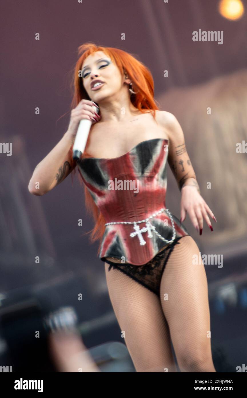 Londres, Royaume-Uni. 14 juillet 2024. Doja Cat est en tête d'affiche de la dernière journée du Wireless Festivall. Cristina Massei/Alamy Live News Banque D'Images