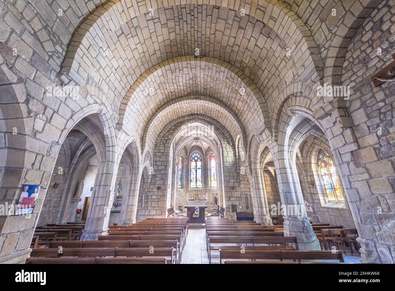 France, Loire, église Saint Nizier, Monts du Forez Banque D'Images