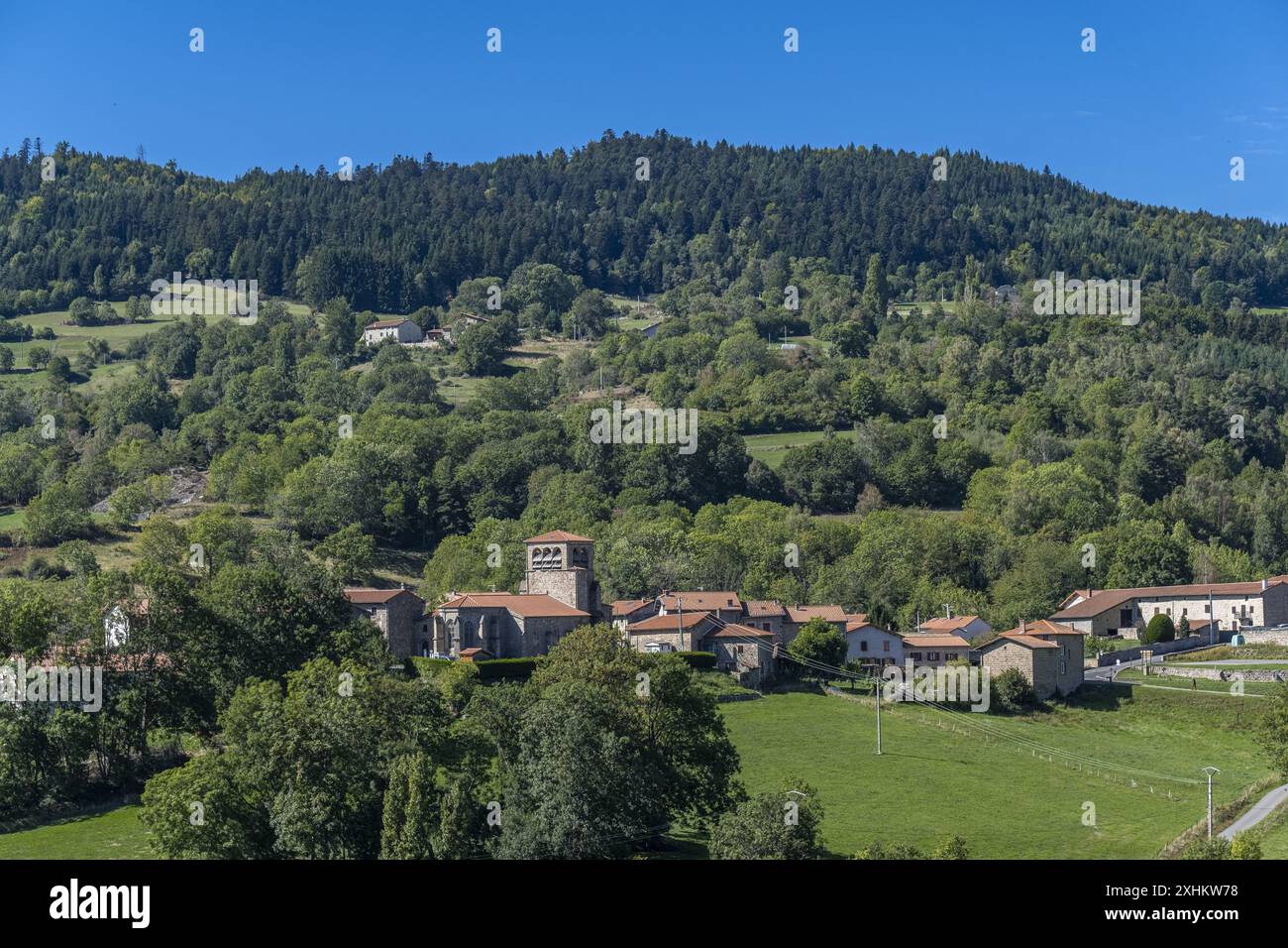 France, Loire, Gumières, Monts du Forez Banque D'Images