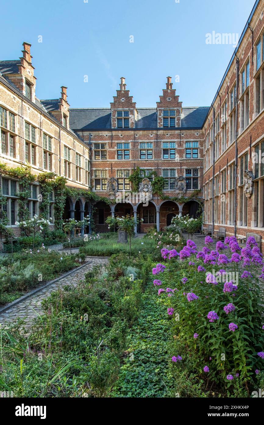 Belgique, Flandre, Anvers, Musée Plantin-Moretus, musée des premières imprimeries industrielles au monde classées au patrimoine mondial de l'UNESCO, tribunal Banque D'Images