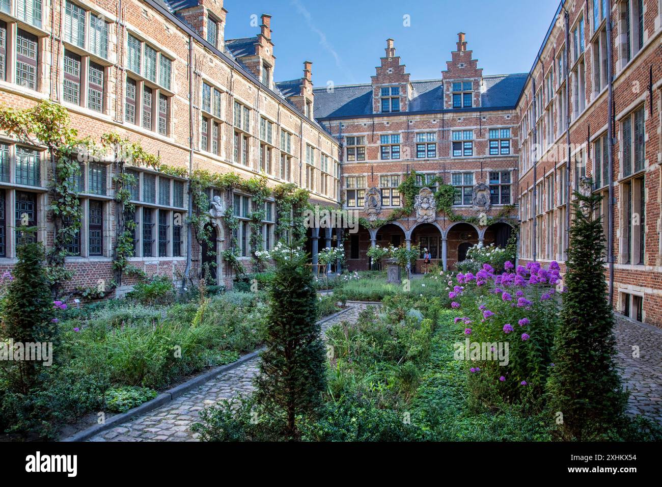 Belgique, Flandre, Anvers, Musée Plantin-Moretus, musée des premières imprimeries industrielles au monde classées au patrimoine mondial de l'UNESCO, tribunal Banque D'Images