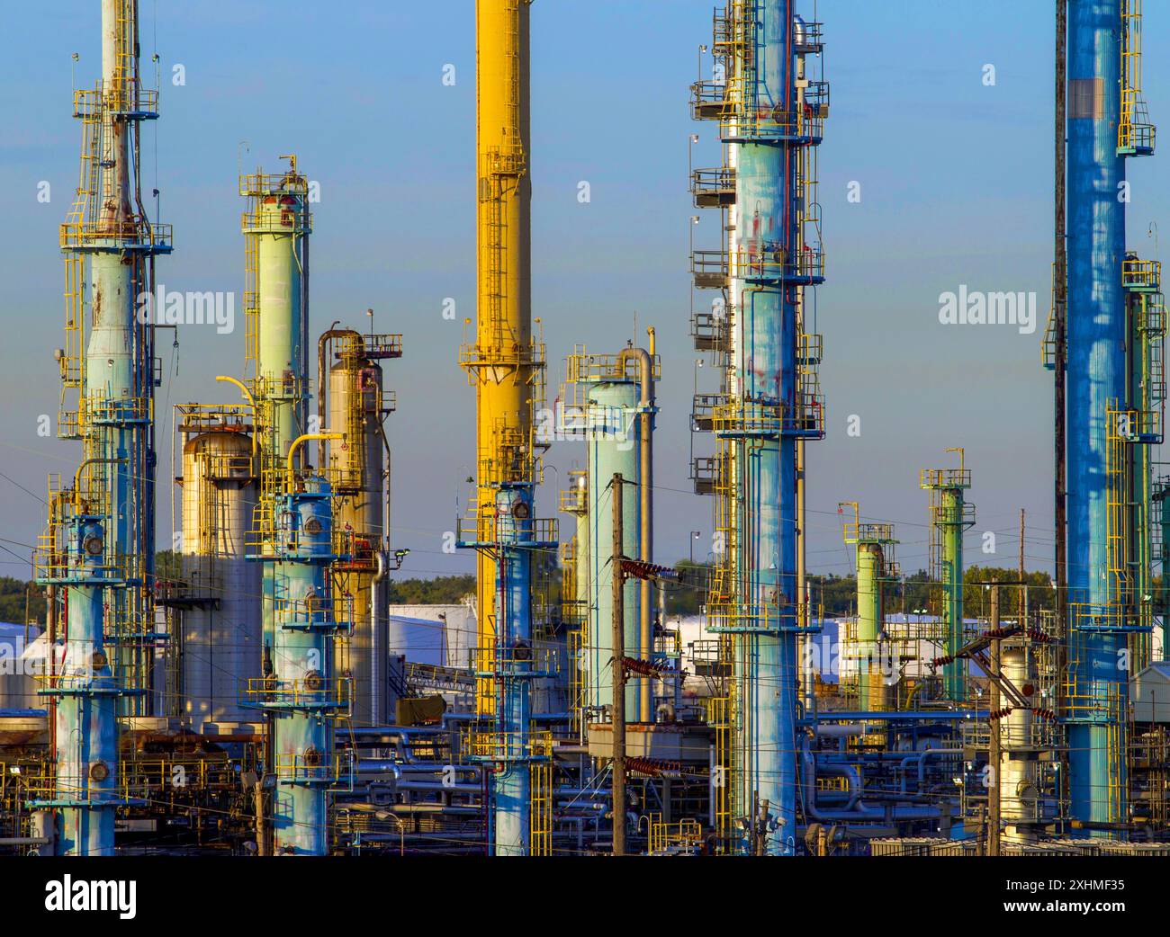 Raffinerie de pétrole et de gaz dans l'Ohio Banque D'Images