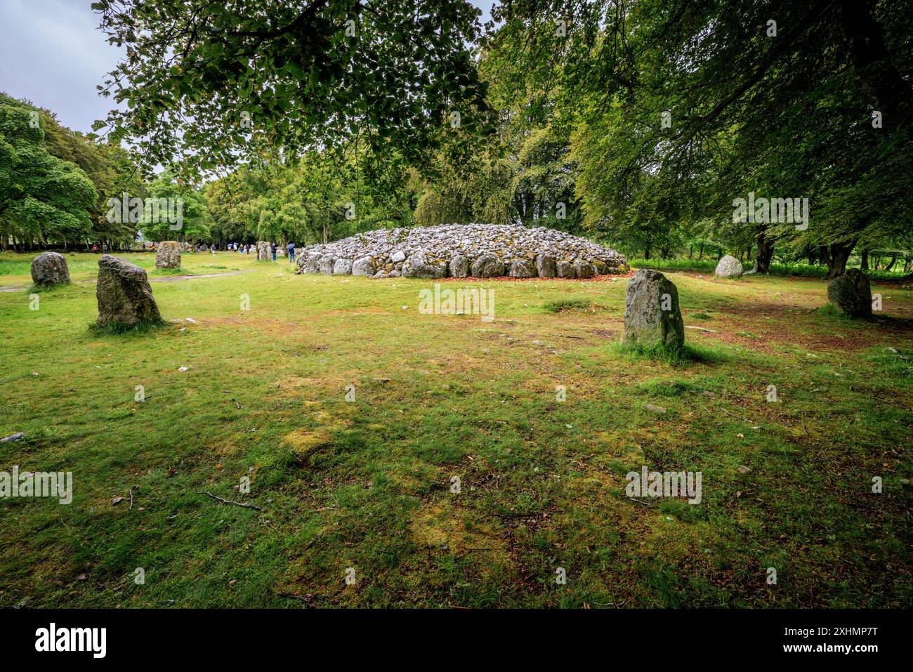 L'âge du bronze Clava Cairns, Inverness, Écosse Banque D'Images