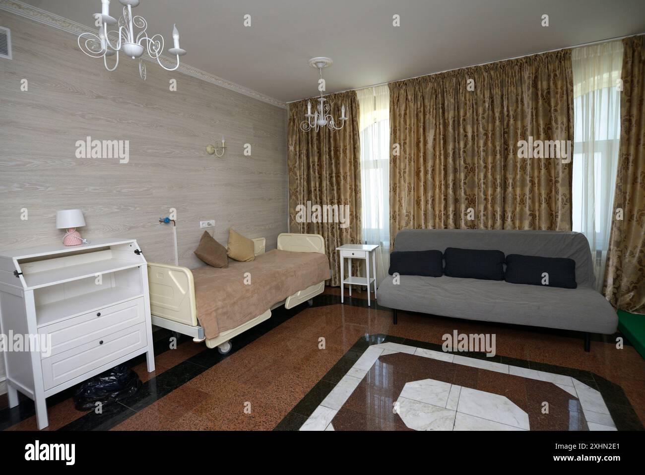 A la maternité. Partie de l'intérieur de la maternité pour l'accouchement comme à la maison Banque D'Images