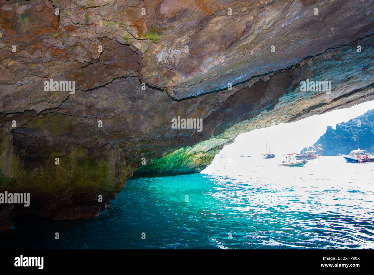 Grotte près de Capri, Italie. Banque D'Images