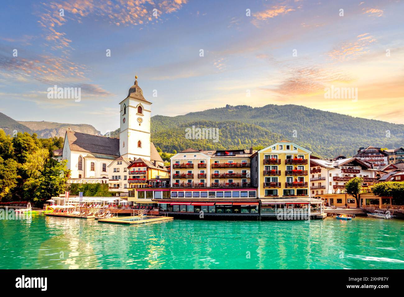 Sankt Wolfgang, Wolfgangsee, Autriche Banque D'Images