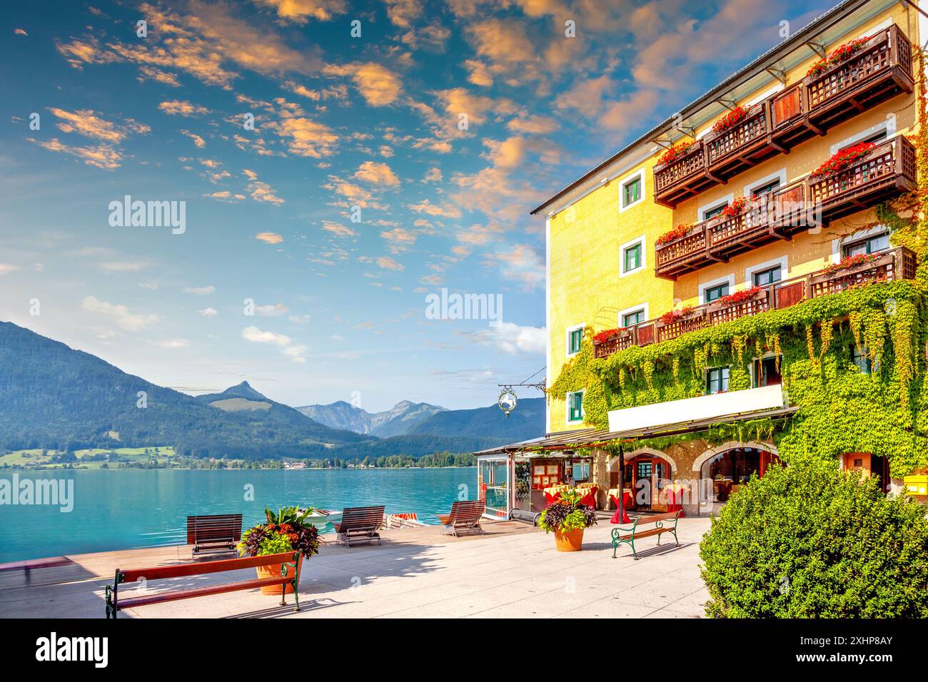 Sankt Wolfgang, Wolfgangsee, Autriche Banque D'Images