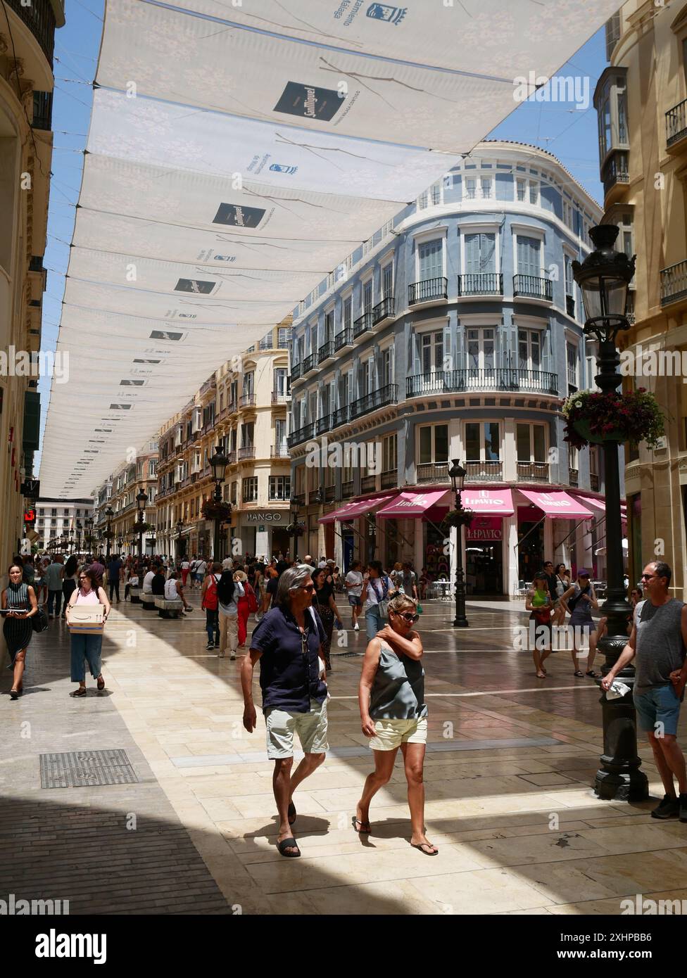 Calle del marqués de Larios, Malaga, Espagne Banque D'Images