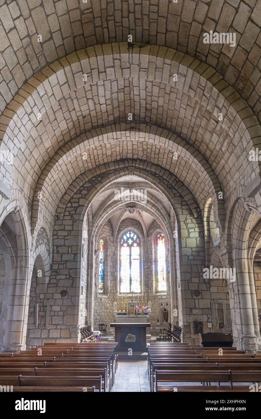 France, Loire, église Saint Nizier, Monts du Forez Banque D'Images