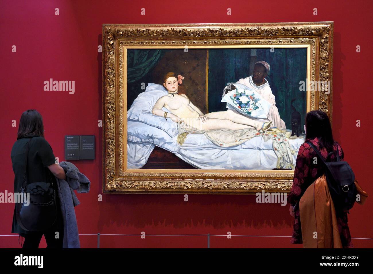 France, Paris, Musée d'Orsay, Olympie (1863) par le peintre Edouard Manet Banque D'Images