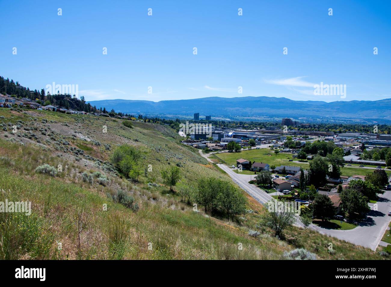 Vue de la ville de Kelowna, Colombie-Britannique, Canada Banque D'Images