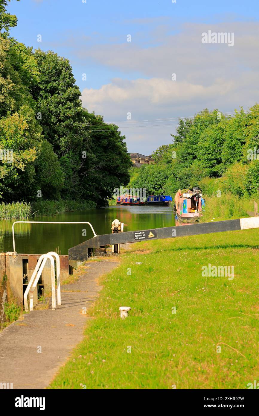 Le canal Kennett & Avon à Devizes. Prise en juillet 2024. Été. Banque D'Images