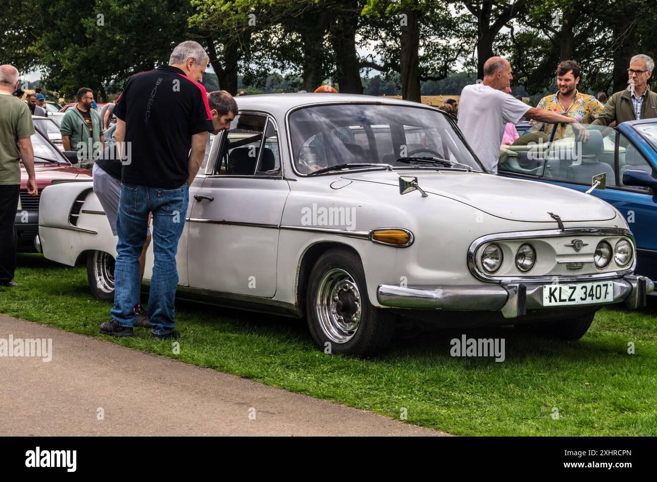 Tatra tchèque 603, Festival de l'unexceptionnel, Château de Grimsthorpe, Bourne, Lincolnshire, Banque D'Images