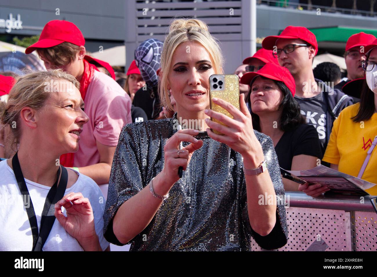 Wendy Jacobson (productrice), DEADPOOL & WOLVERINE (sortie cinéma : 24.07.2024), tapis rouge-jaune à l'événement des fans sur Uber Platz à Berlin, 07.07.2024 Banque D'Images