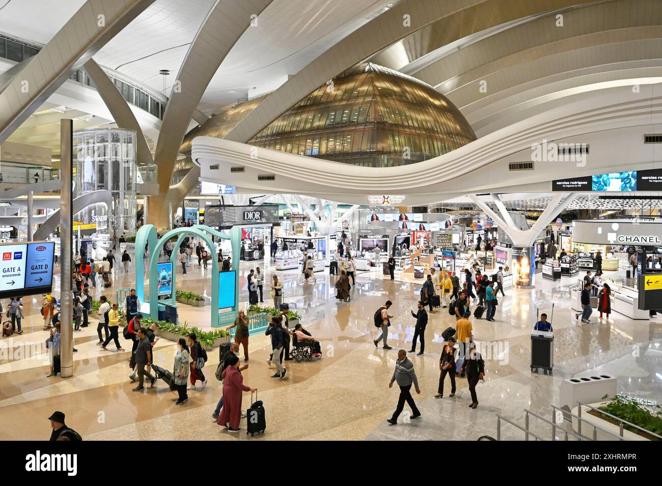 Aéroport international de Zayed, Abu Dhabi, Émirats arabes Unis Banque D'Images