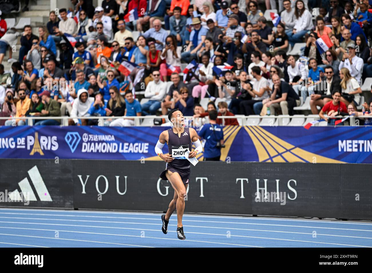Paris, France. 07 juillet 2024. Sasha Zhoya lors du Meeting de Paris Wanda Diamond League 2024 le 7 juillet 2024 au stade Charlety à Paris, France. Photo Victor Joly/DPPI crédit : DPPI Media/Alamy Live News Banque D'Images