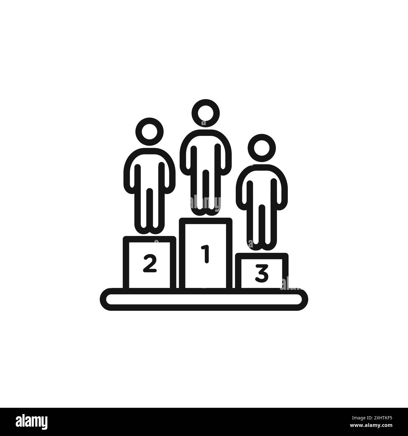 champion podium icon collection ou ensemble en noir et blanc Illustration de Vecteur