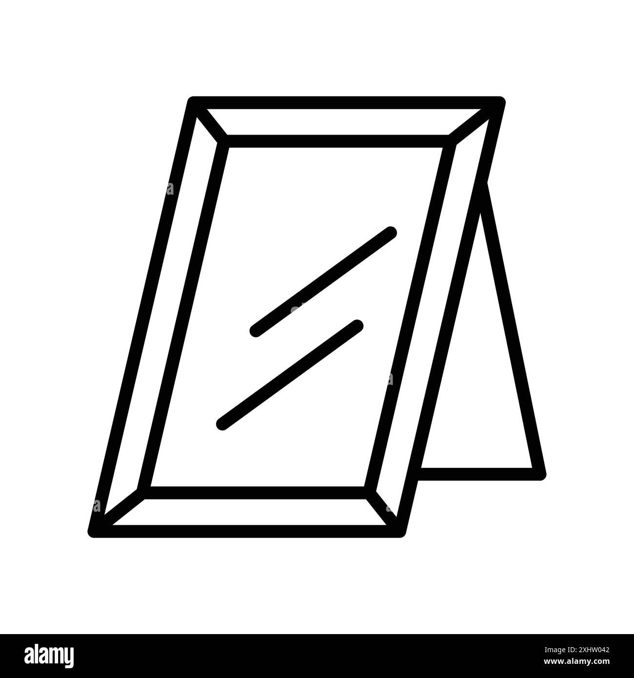 Photo frame icône linéaire logo Mark Set collection en noir et blanc pour le web Illustration de Vecteur