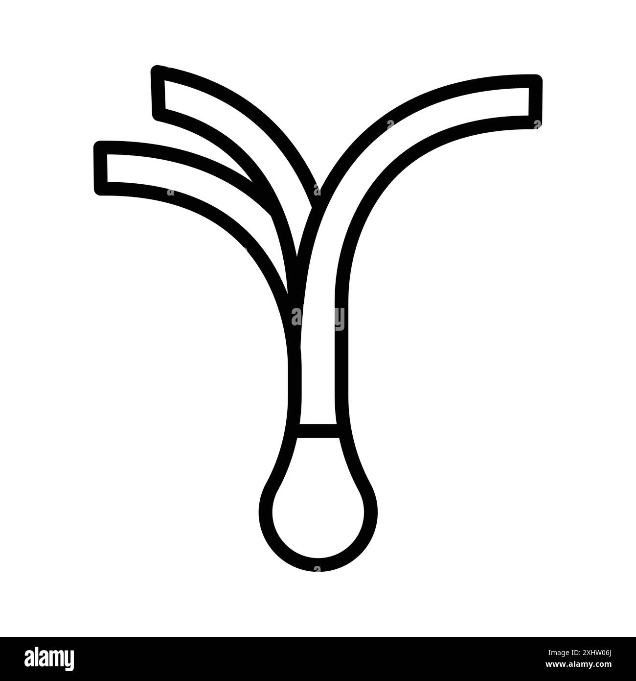 leek icon linear logo mark set collection en noir et blanc pour le web Illustration de Vecteur