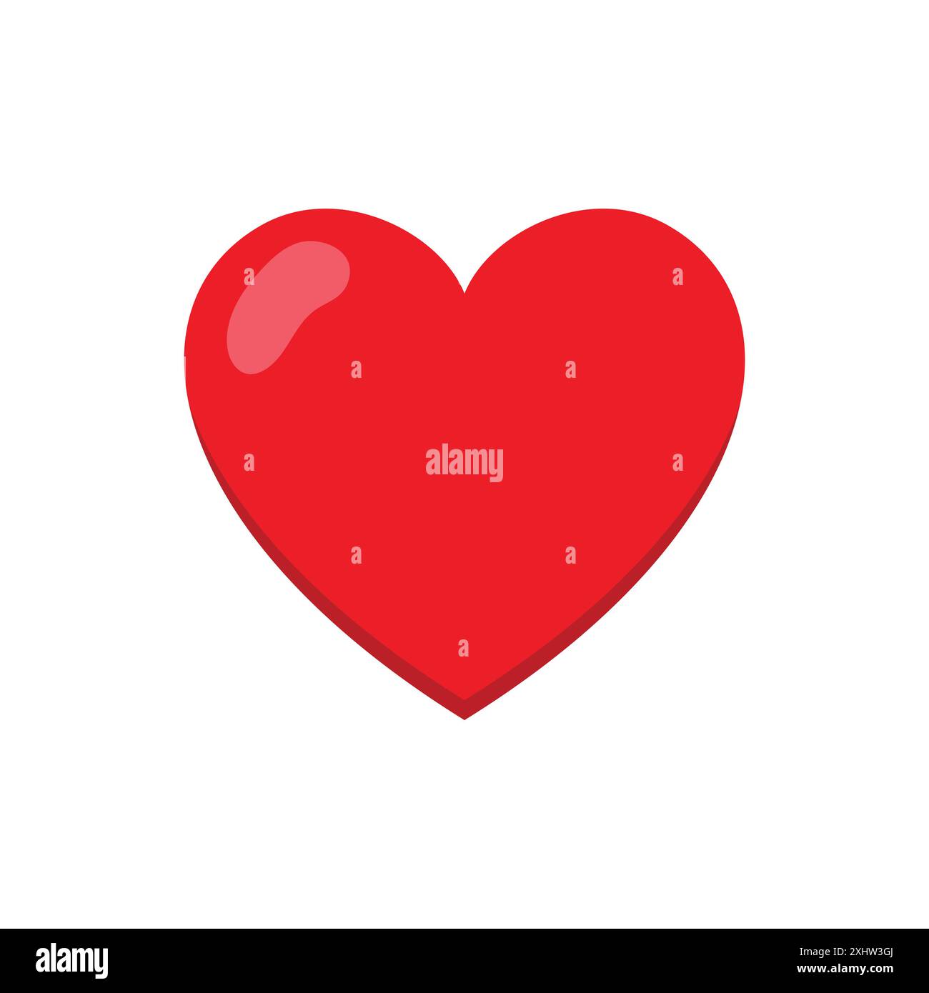 modèle de conception de vecteur d'icône de coeur en fond blanc Illustration de Vecteur