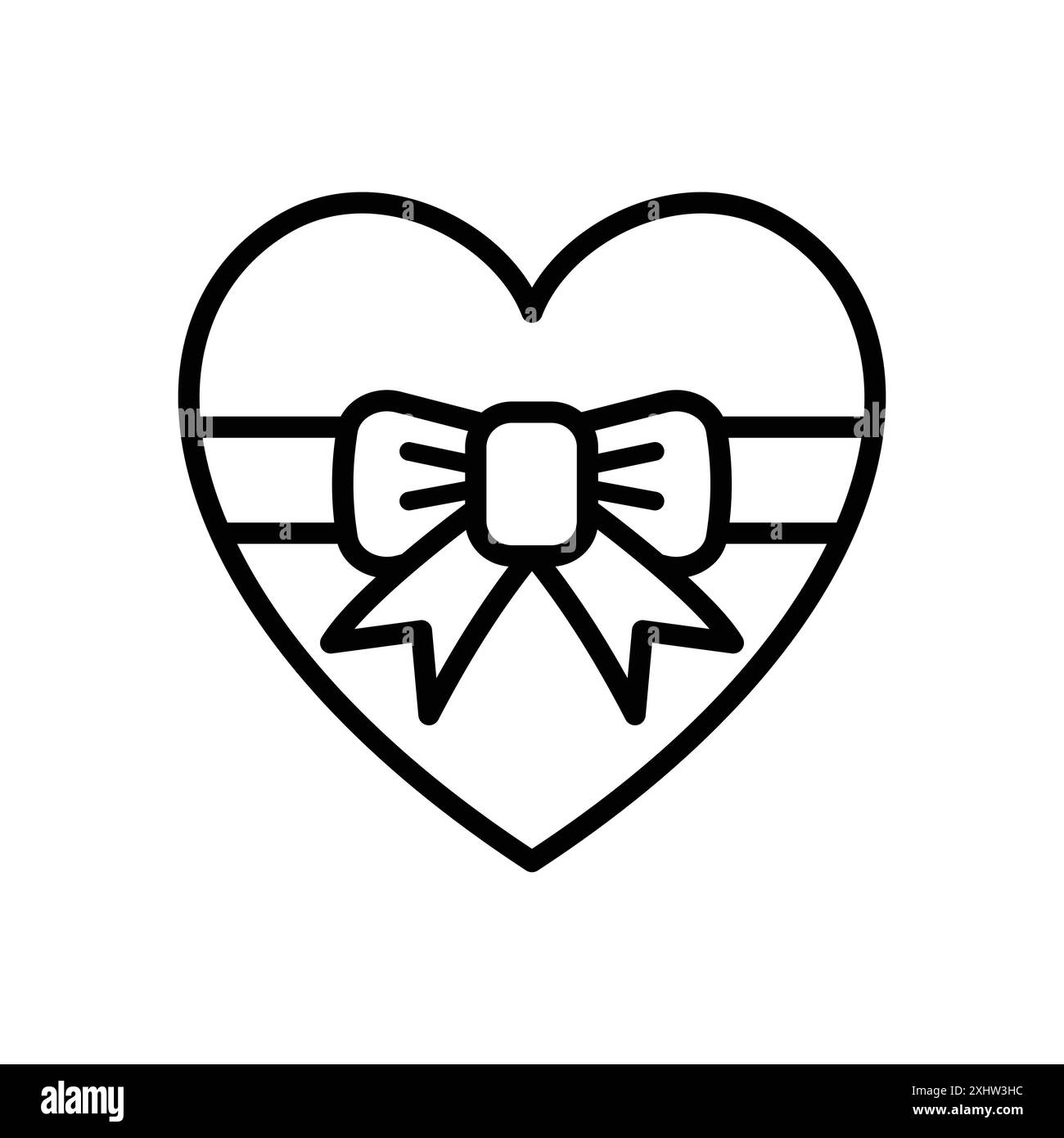 modèle de conception de vecteur d'icône de coeur en fond blanc Illustration de Vecteur