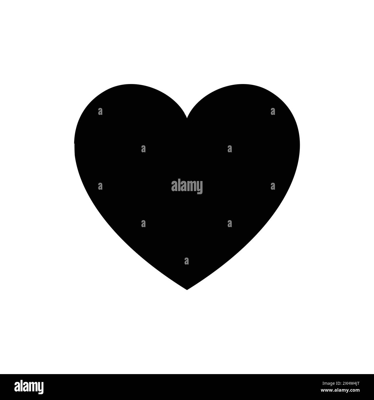 modèle de conception de vecteur d'icône de coeur en fond blanc Illustration de Vecteur