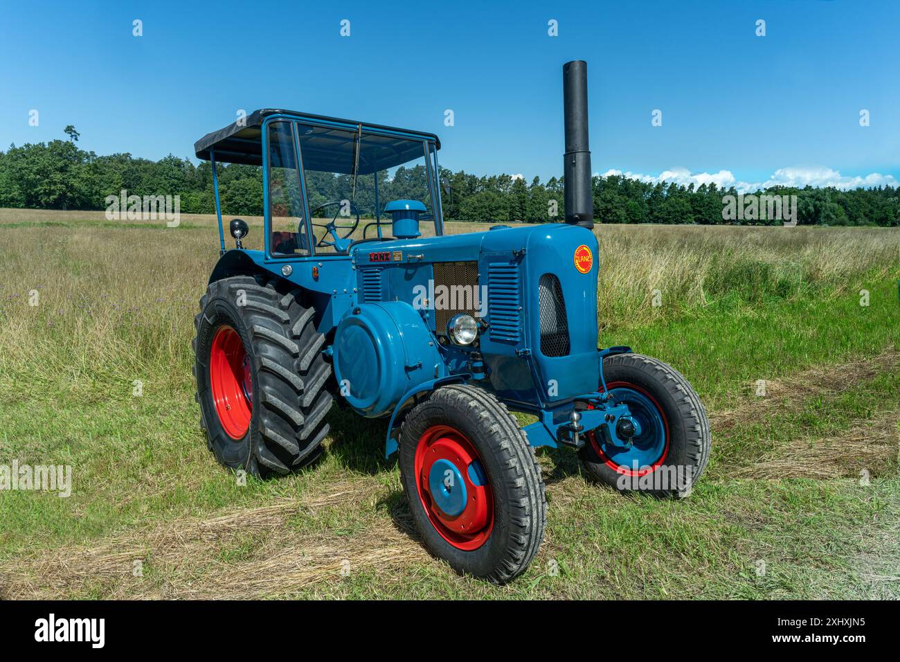 Tracteur historique Lanz Bulldog, Lanz d 6006. Capacité ubique , 7400, HP, 60, année de construction, 1954. le Lanz Bulldog était un tracteur fabriqué par Heinrich L. Banque D'Images