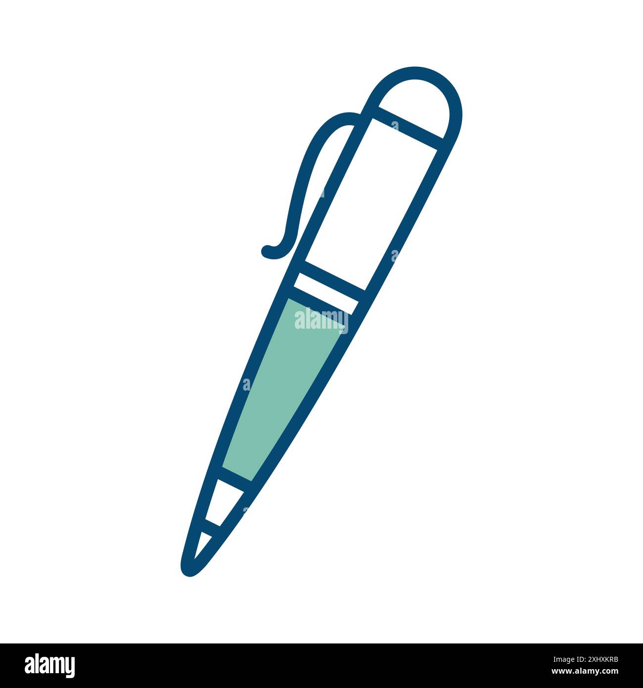 modèle de conception de vecteur d'icône de stylo en fond blanc Illustration de Vecteur