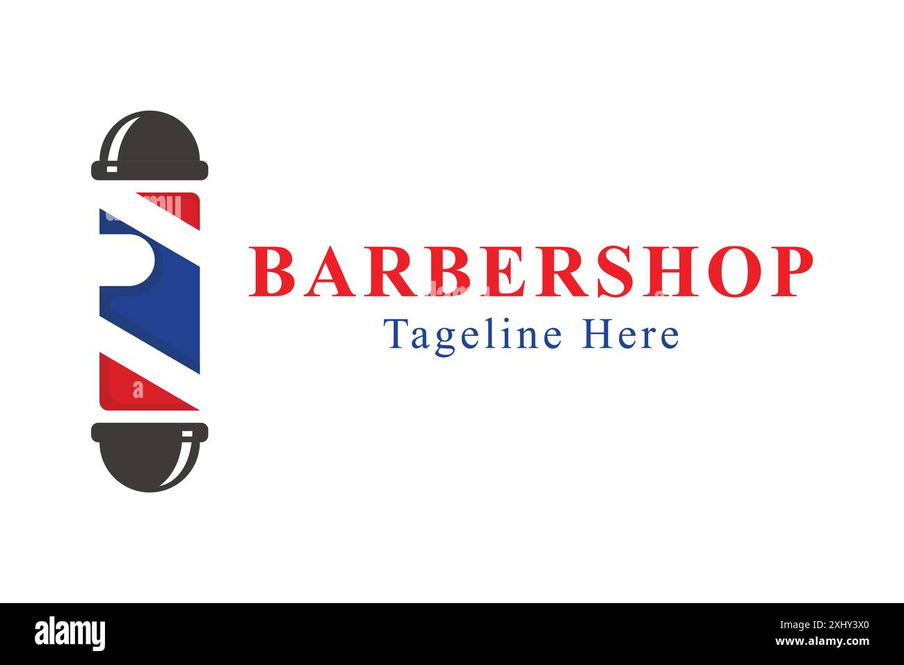 Logo Barbershop. Lettre de logo abstrait R avec lampe de barbier. concept de logo de lettre initiale. logo créatif professionnel. conception simple modifiable Illustration de Vecteur