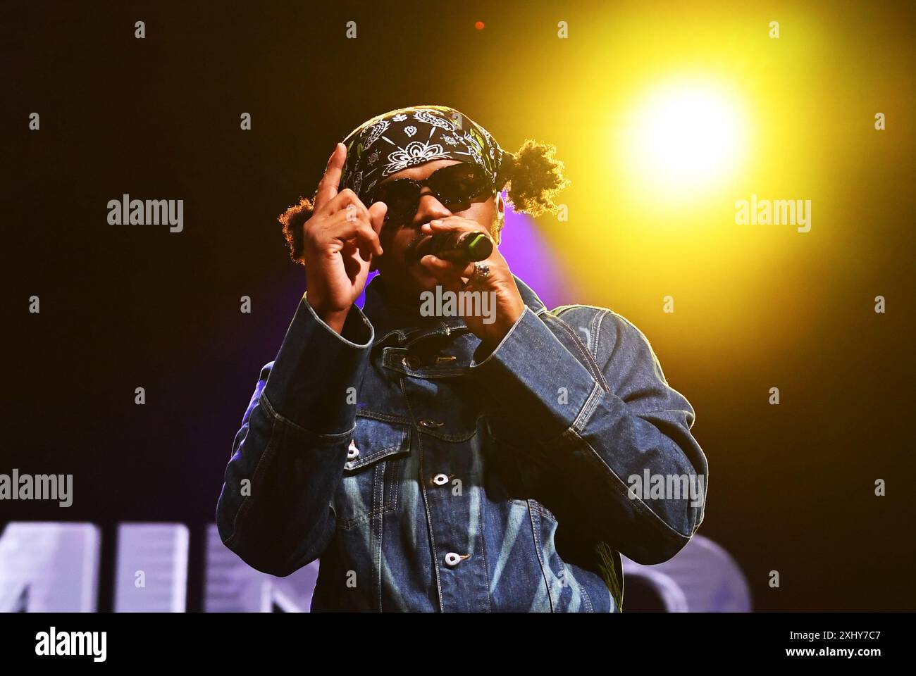Londres, Royaume-Uni. 15 juillet 2024. LONDRES, ANGLETERRE - 15 JUILLET : Smino se produit à Somerset House le 15 juillet 2024 à Londres, Angleterre. CAP/Mar © Mar/Capital Pictures crédit : Capital Pictures/Alamy Live News Banque D'Images