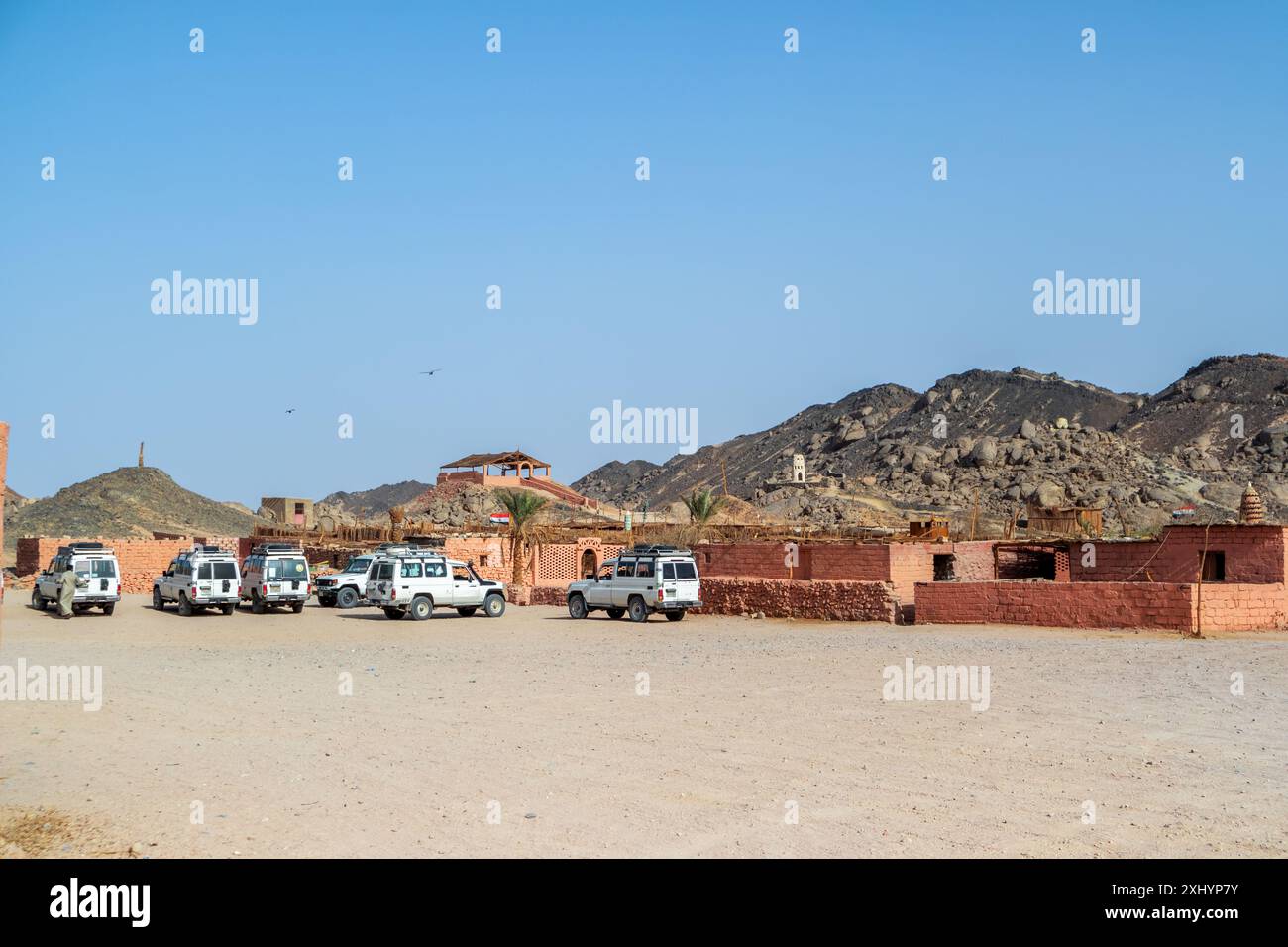 Village bédouin, désert oriental près de Safafa, Egypte, Afrique Banque D'Images