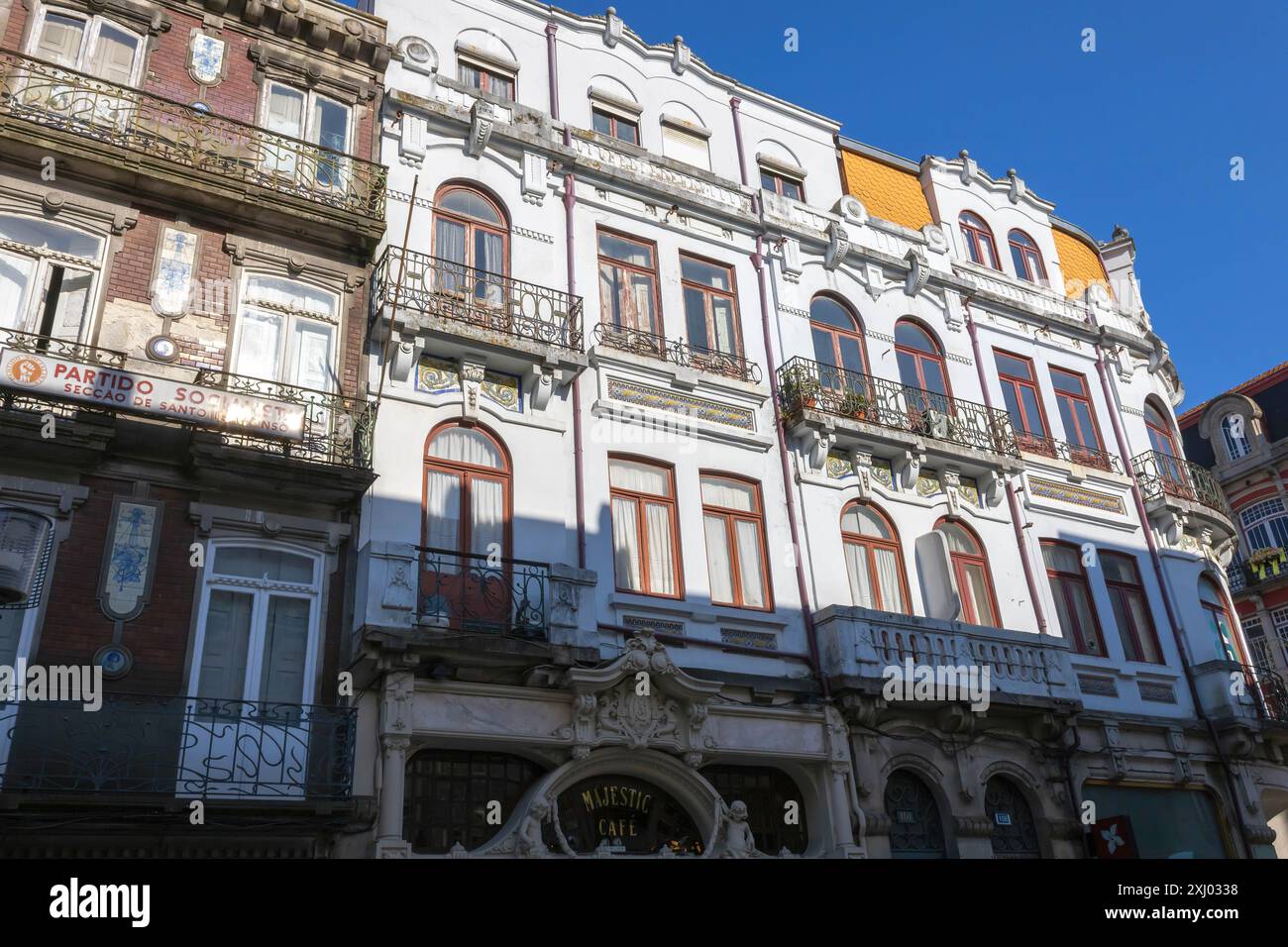 L'architecture historique de style belle-epoque de Porto Banque D'Images