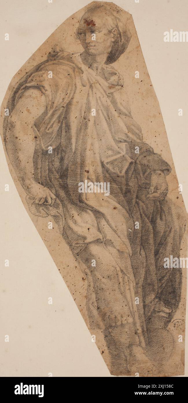 Dessin de Raphaël de la Sibyl de S. Maria della Pace, créé entre 1483 et 1520. Banque D'Images