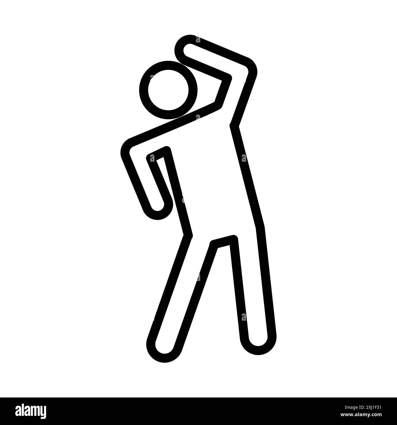 Icône d'exercice de fitness marque linéaire logo set collection en noir et blanc pour le web Illustration de Vecteur