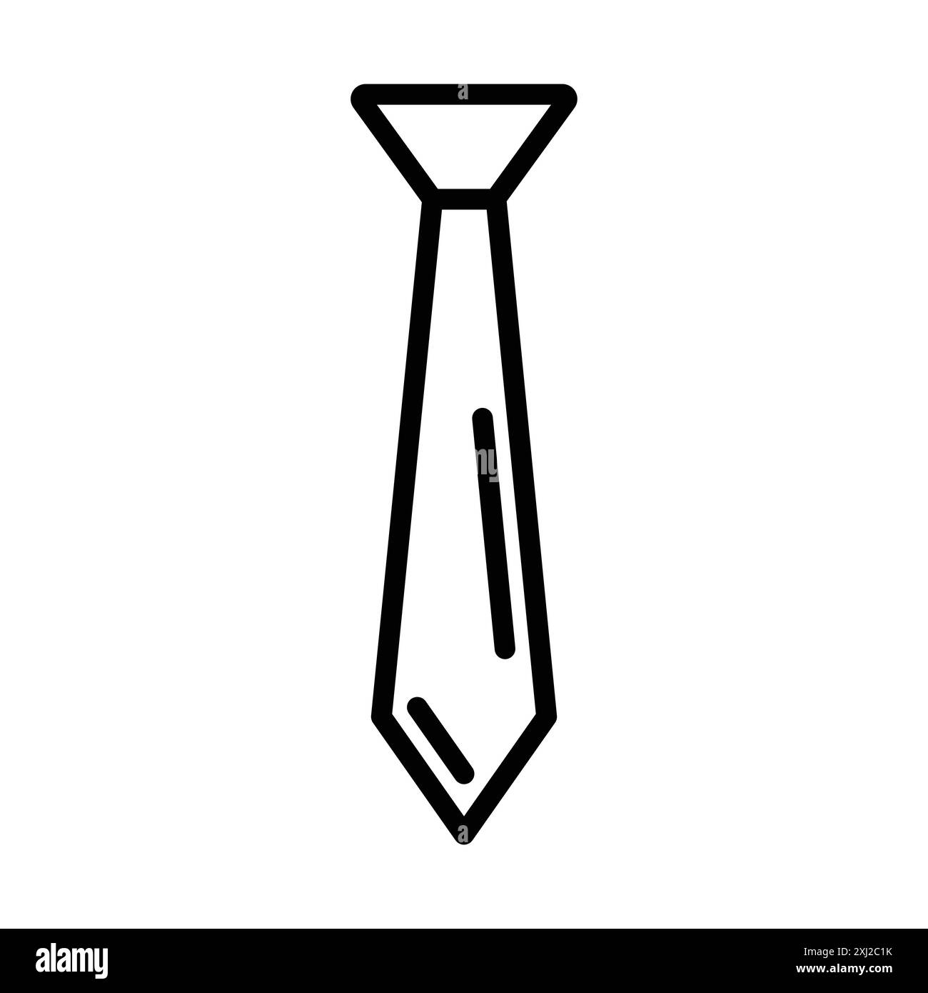 Cravate icône linéaire marque set collection en noir et blanc pour le web Illustration de Vecteur