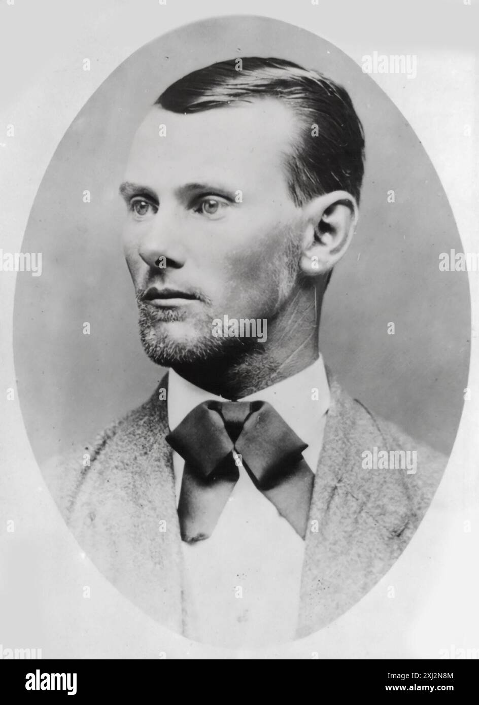 Un portrait de Jesse James - pris le 22 mai 1882, bien qu'il ait été prétendu que cette photo est en fait de 1876 Banque D'Images