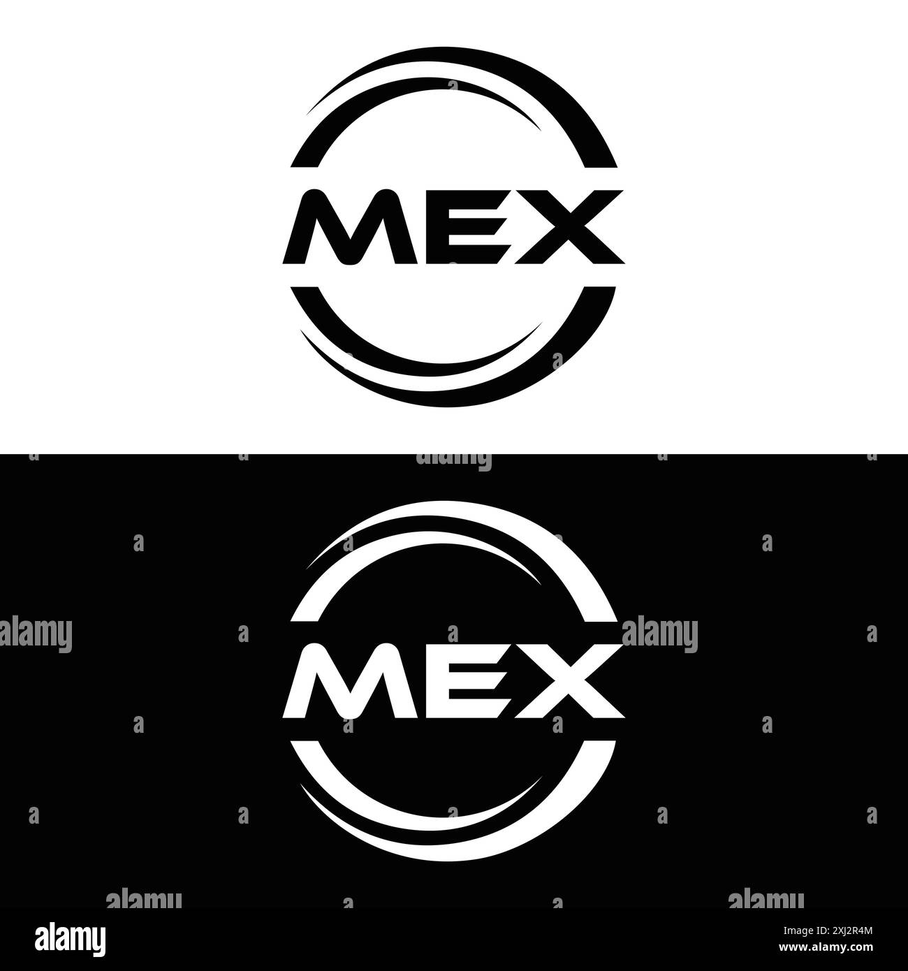 Logo MEX. CONCEPTION M E X. Lettre MEX blanche. MEX, M E X lettre logo design. M E X lettre logo design en OR, LOGO D'OR, TROIS, style. ensemble de lettres logo Illustration de Vecteur