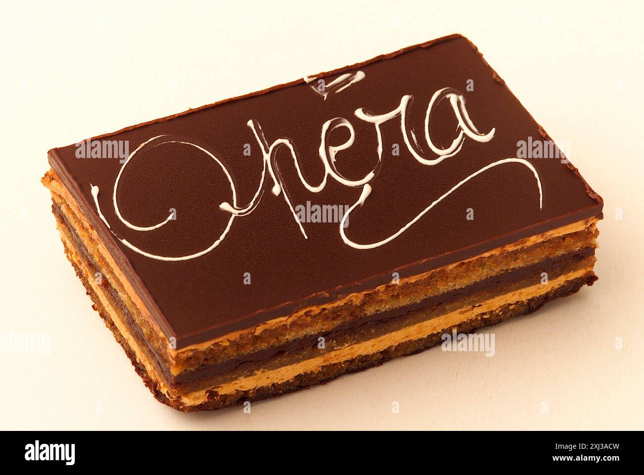 Gâteau au chocolat opéra Banque D'Images