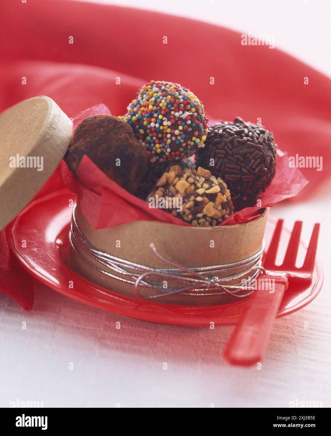 Truffes au chocolat Banque D'Images