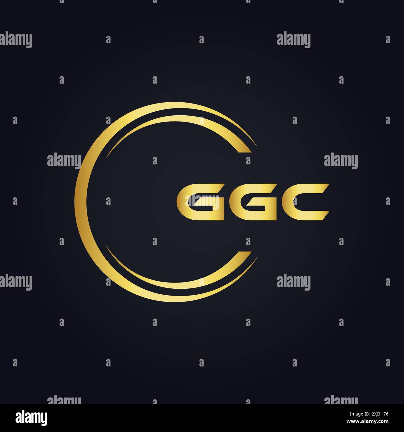 Logo GGC. CONCEPTION G G C. Lettre blanche GGC. GGC, G G C lettre logo design. G G C lettre logo design en OR, LOGO D'OR, TROIS, style. ensemble de lettres logo Illustration de Vecteur