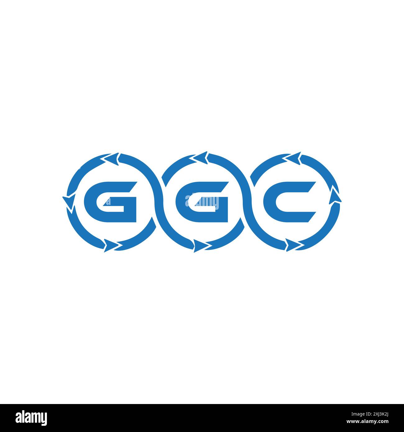 Logo GGC. CONCEPTION G G C. Lettre blanche GGC. GGC, G G C lettre logo design. G G C lettre logo design en OR, LOGO D'OR, TROIS, style. ensemble de lettres logo Illustration de Vecteur