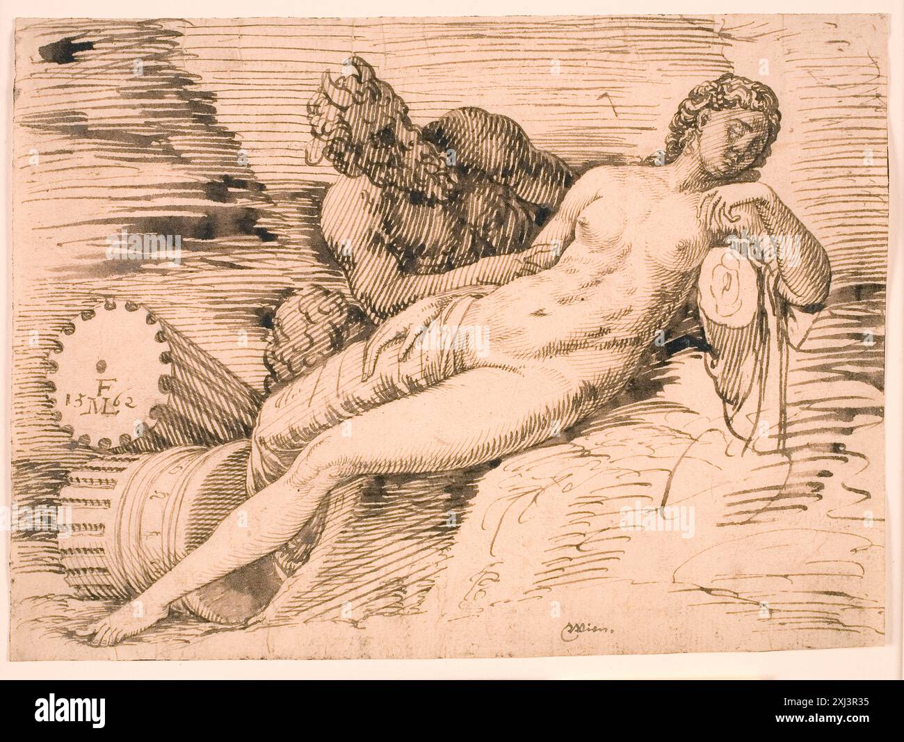 Portrait en mezzotinte de Léopold Ier par Pieter Schenk l'ancien, montrant les traits détaillés du visage, la tenue royale et la pose formelle. Banque D'Images