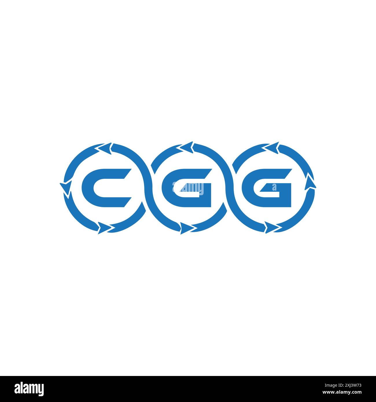 Logo CGG. C G G DESIGN. Lettre CGG blanche. CGG, C G G lettre logo design. C G G lettre logo design en OR, LOGO D'OR, TROIS, style. ensemble de lettres logo Illustration de Vecteur