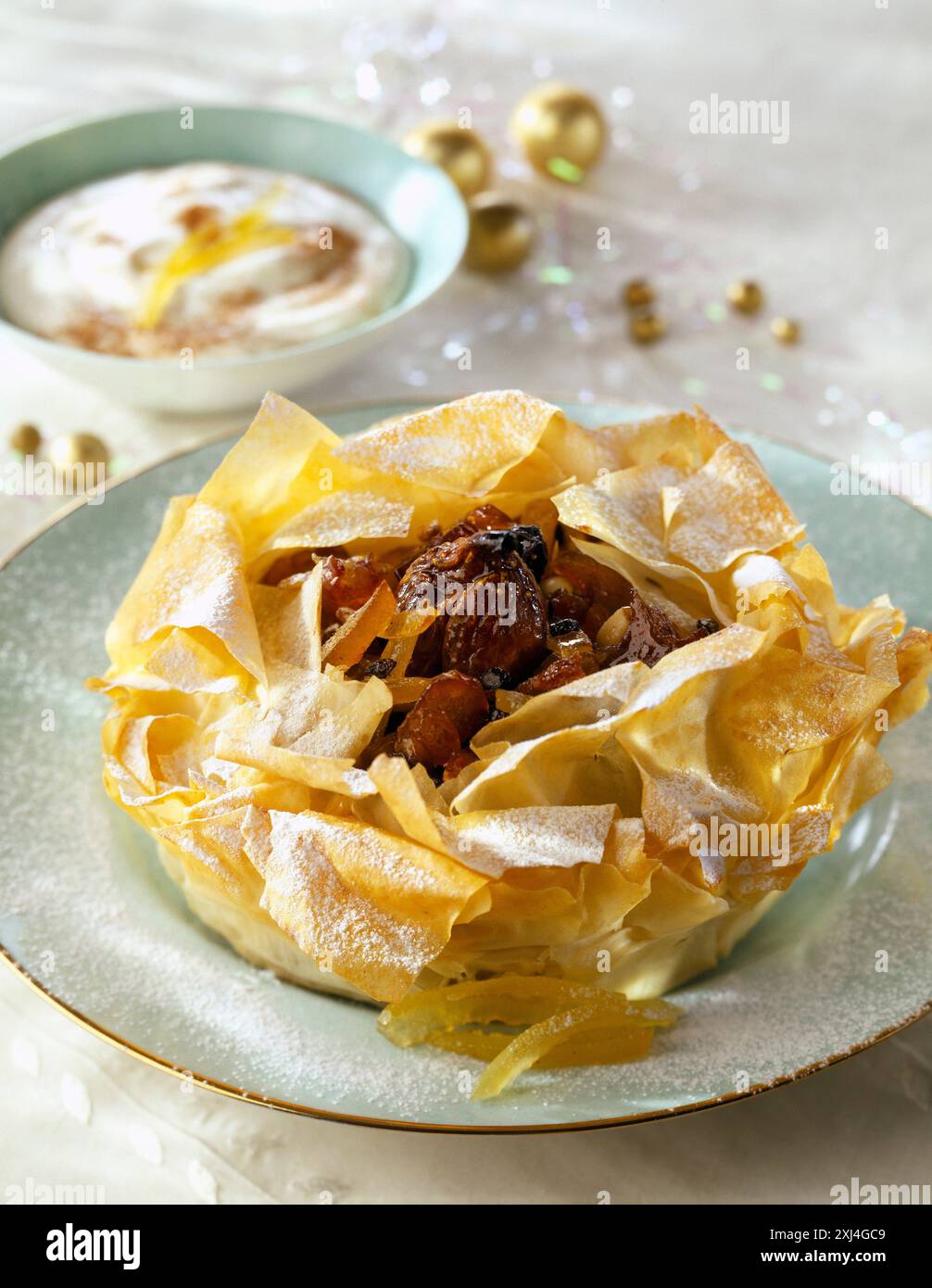 Timbale de fruits croquants Banque D'Images