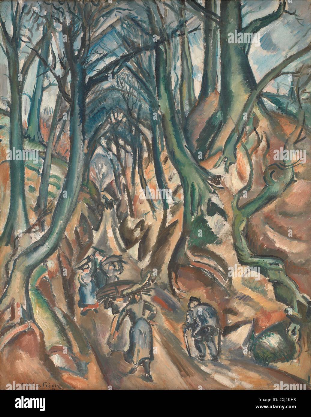 La route engloutie à Winter Friesz, Emile Othon 1879 - 1949 peinture Othon Friesz 1879-1949, Jean-Luc Chalumeau, Kat. 42, afb. p. 39, 2006-315, 2006. Othon Friesz 1879-1949, le fauve baroque, Jean-François Colau, Kat. 139, illinois. P. 216, C 33106, 2007 le chemin englouti en hiver Banque D'Images