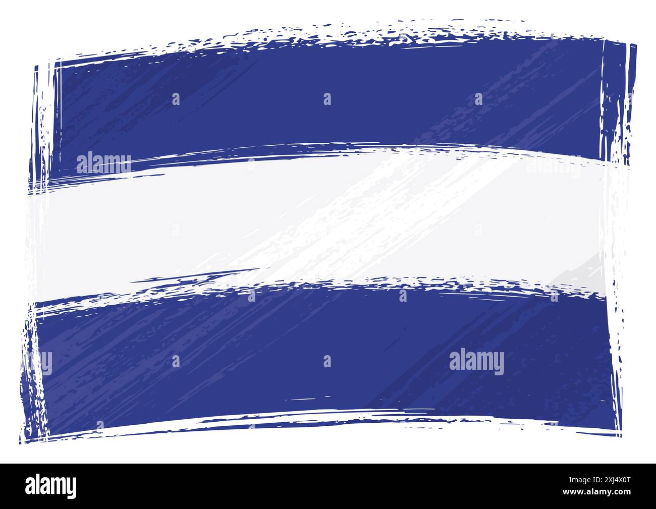 Drapeau national du Salvador créé dans le style grunge Banque D'Images Drapeau national du Salvador créé dans le style grunge Banque D'Images