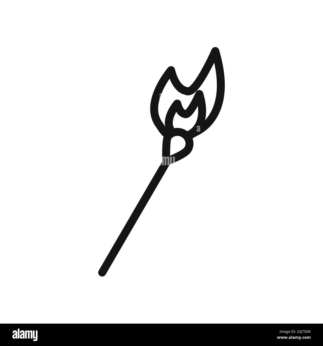 Correspond à la marque de logo de ligne vectorielle d'icône ou au style de contour de collection de jeu de symboles Illustration de Vecteur