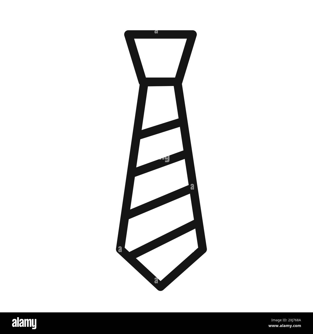 Marque de logo de ligne vectorielle d'icône de cravate ou style de contour de collection de jeu de symboles Illustration de Vecteur